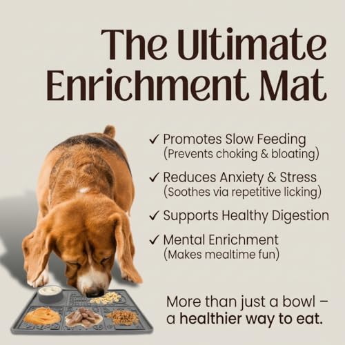 Dog Lick Mat, Large 11.2 x 16.7 in Slow Feeder with Strong Suction, Pink - color: Pink
