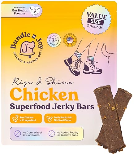 Bundle x Joy Chicken Jerky Dog Training Treats, Grain & Beef Free 2 lb - size: 32 Ounce (Pack of 1)