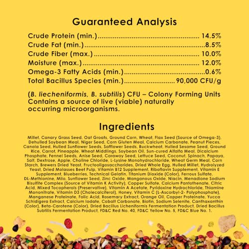 Kaytee Fiesta Parakeet Food, Parakeet Bird Food, 4.5 Pounds - size: 4.5 Pound (Pack of 1)