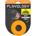 Playology Dual Layer Ring Dog Toy for Aggressive Chewers, Cheddar Scent - size: Medium, style: Cheddar Cheese