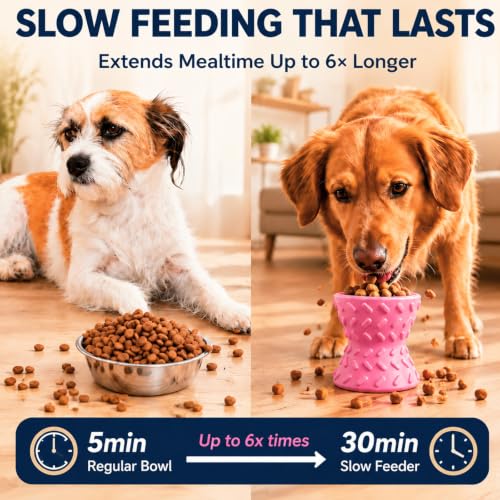 Treat Dispensing Dog Toys,Interactive Puzzle Toy for Small Dogs,Slow Feeder - color: Peach, size: Small