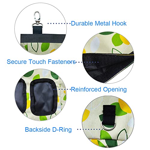 RIOUSSI Guinea Pig Hay Feeder, Hanging Rabbit Hay Feeder Bag. Greenleaf,2Ct - color: GreenleavesX2