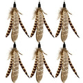 Cat Feather Toys Refills, 6 Pieces Handmade Da Bird Feathers Refill, Cat Wand Replacement Feather for Indoor Cats (C) - color: C-6 Pieces Feather Refills