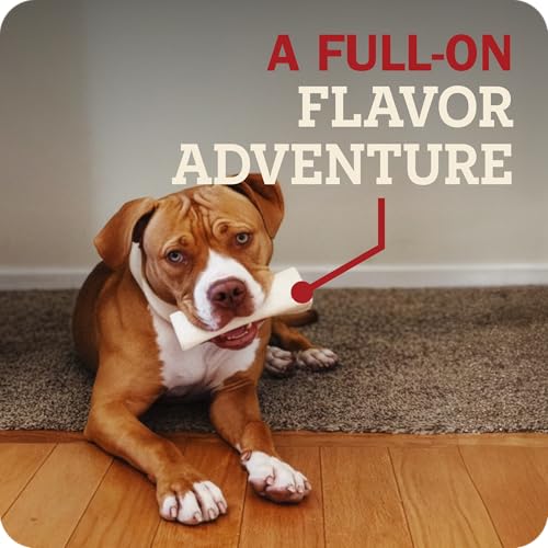 Redbarn Pet Products Large Filled Dog Bones, Cheese & Bacon Flavor - Long Lasting Stuffed Femur Chew Treat Made in USA - 4 Count - Packaging May Vary (Pack of 3) - size: 4 Count (Pack of 3)
