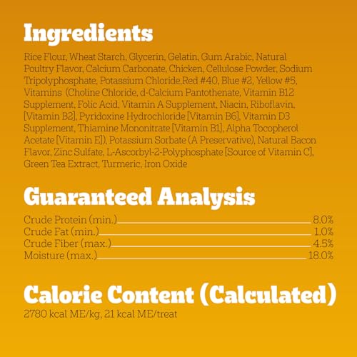 Pedigree Dentastix Small & Toy Dental Dog Treats, Bacon & Chicken, 84 Count - size: 84 Count (Pack of 1)