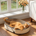 Conlun Oval Cat Scratcher Bed | Scratching Bowl Lounge for Cats | Large - color: Black Cat, size: Large(19.7"L x 13.8"W x 3.5"Th)