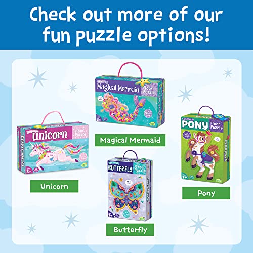 Peaceable Kingdom Jumbo Rainbow Floor Puzzle 35 Pieces - style: Rainbow