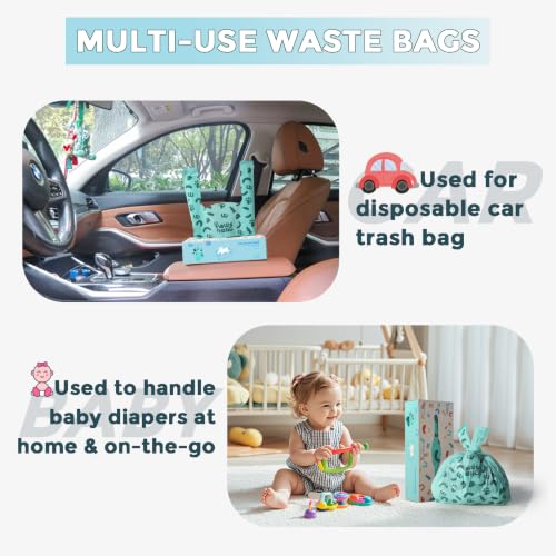 Cat Litter Disposal Bags and Dog Poop Bags with Handle,Cornstarch Based Extra Thick and Guaranteed Leak Proof Poop bags for Kitty and Doggy(360 Count 1.1 Gallon,Lavender Scent) - size: 360 Count (Pack of 1), style: Lavender