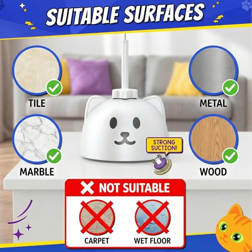 CATPICK Automatic Interactive Cat Toy, Flying Bird Wand for Indoor Cats - color: Black