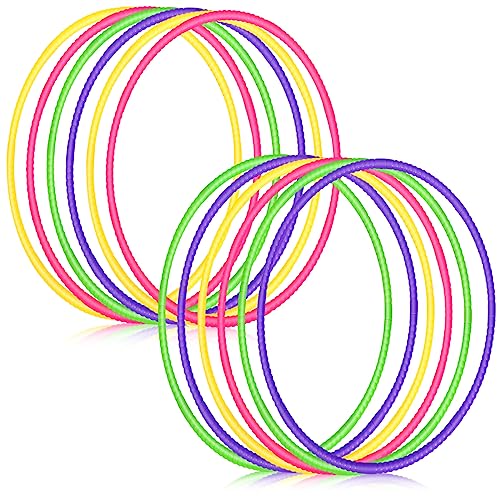 Libima 16 Pcs Toy Hoops for Kids - color: Green, Purple, Yellow, Pink, size: 24 Inch