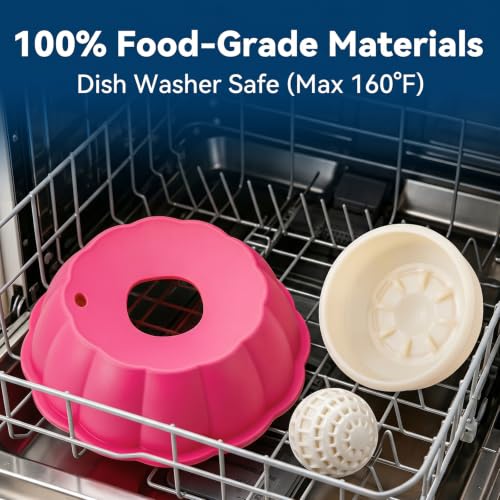 Dog Lick Bowl Ball Slow Feeder, Licking Bowl for Liquid Treat with Rolling Spin Sphere Roller Licker, Licky Feed Calming Anxiety Relief Enrichment Yogurt (Pink) - color: Pink Slow Feeder