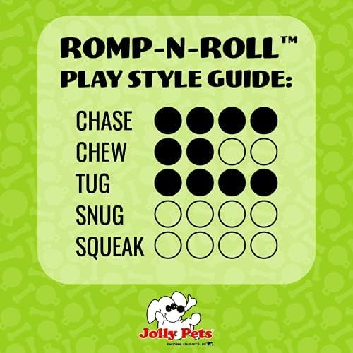 Jolly Pets Romp-N-Roll Rope & Ball Dog Toy, 4.5 in Small, Purple - color: Purple, size: Small (4.5 in)