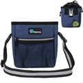 PetAmi Hands Free Dog Treat Pouch for Training and Walking, Navy - color: Heather Navy