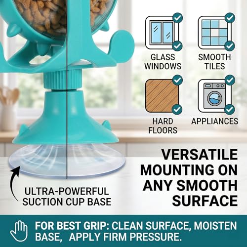 Ipetboom Cat Feeding Toy Rotating Windmill Treat Dispenser Pet Slow