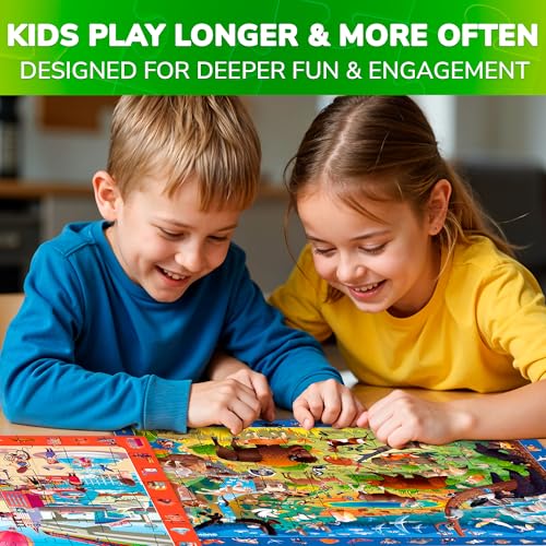 Jigsaw Puzzles for Kids Ages 4-6 - 4 x 60 Piece Kids Puzzles Ages 5-8 - color: Animals
