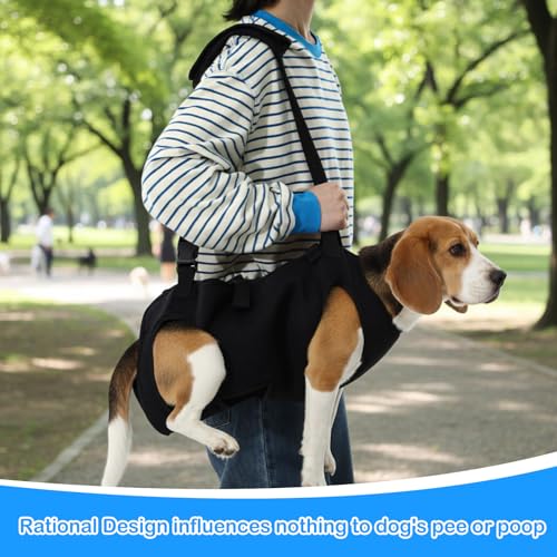 Shinylin Dog Carry Sling Emergency Backpack Dog Lift Harness, S - size: S