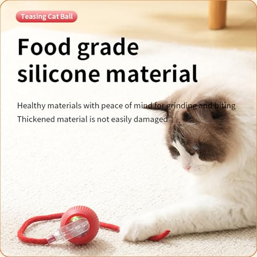 Cat Toys Hanging Door Electric and Moving Ball, White - color: white+ball