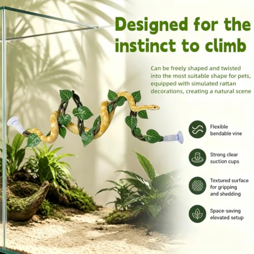 Snake Enrichment Toy Set corn Snake Climbing Rope and Hammock Set