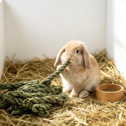 Rabbit Timothy Hay Toy for Bunny Small Animal Treats Natural Grass Stick Chew Toys Snacks Molar Teeth Grinding for Guinea Pigs Chinchillas Hamsters (40pcs) - size: 40pcs