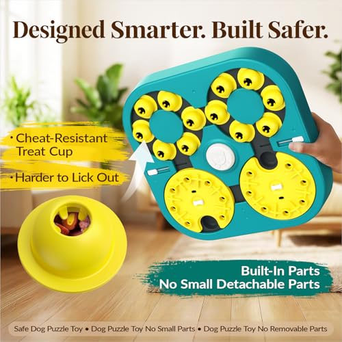 KADTC XL 5-Levels Dog Puzzle Toy, 6 Games Mental Stimulation for Smart Dogs