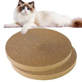 Round Cat Scratcher Refill, 10 Inch Cat Scratching Board for Indoor Cats, Cardboard Cat Scratcher Pads Circle Replacement, Double-Sided (2 PCS)