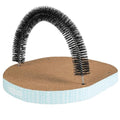 Catstages Scratch & Groom 3-in-1 Cat Scratcher, Brush, and Lounger, 18"