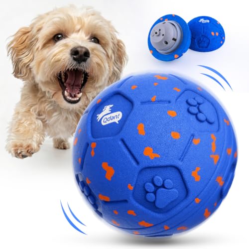 QDAN Interactive Dog Toys, Automatic Moving Dog Balls with 3 Modes, 2.7Inch - color: Blue
