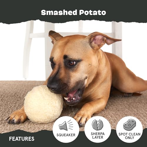 BarkBox Potato Super Chewer - Toy for Small Dogs - color: Smash Potato