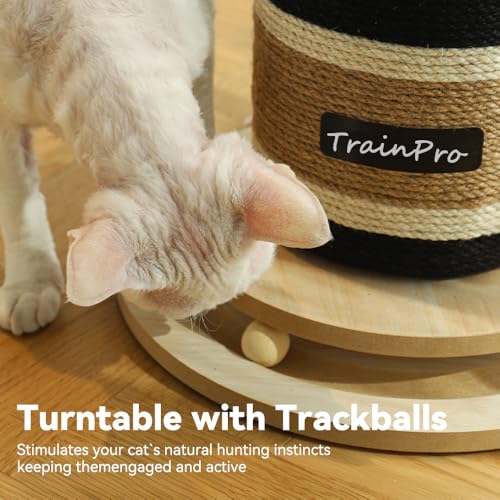 Natural Hemp Cat Scratcher & Post with Bonus 20x15 Pet Bed - size: Champagne Bottle