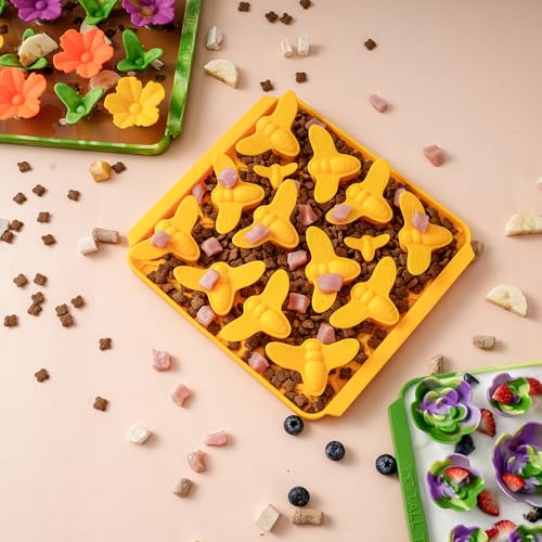 Tall Tails Spring Foraging Mat 3-Pack for Dogs and Cats – Slow Pet Feeder Puzzle Mat for Easy & Engaging Feeding