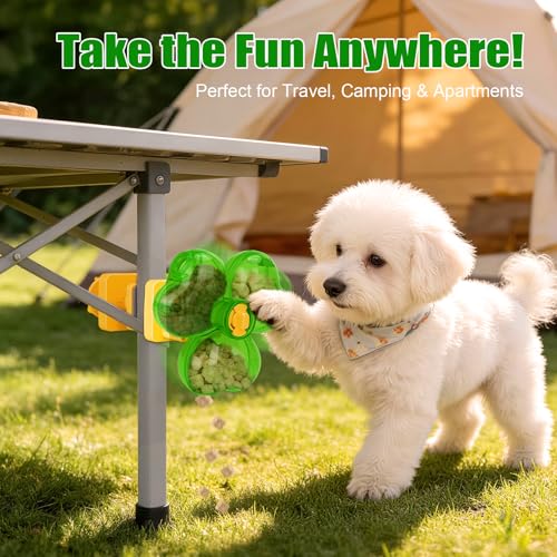 Dog Slow Feeder, Interactive Dog Puzzle Feeder for Enrichment - color: Green