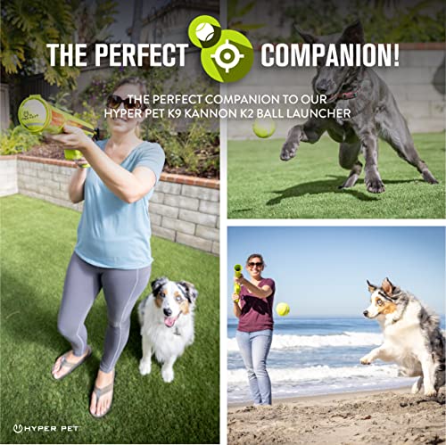 Hyper Pet Tennis Balls for Dogs, Pet Safe Dog Toys for Exercise and Training, Pack of 4, Green - color: Green, size: Regular 2.5" - 4 Pack