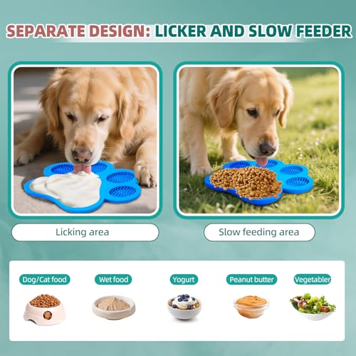 Lick Pad for Dogs Non-Slip Strong Suction Cup Fixed Soothing Toys Pet Grooming Bath Soothing Toys Anti-Anxiety Distraction Reusable Reusable Treats Can be Applied Pet Stress Relief Toys Easy to Clean - color: Yellow