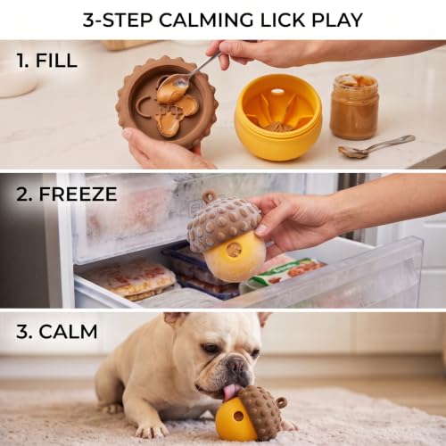 Dog Toy Treat Dispenser, Slow Feeder Puzzle (Orange-Yellow) - color: orange-yellow