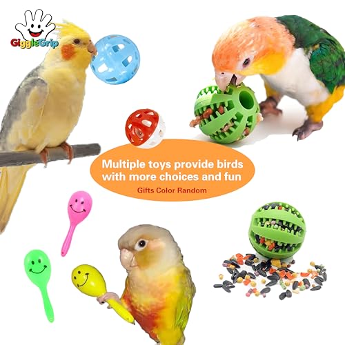 Bird Foraging Toys, Interactive Parrot Puzzle Feeder for Mental Enrichment, Clear Acrylic Treat Dispenser Wheel for Small to Medium Birds, Cockatiel, Conure, Parakeet, Budgie (1 Pack) - color: YELLOW