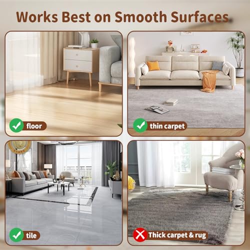 KiTiFISH 【2025 Upgrade】 Interactive Cat Toy, Automatic Cat Toy with Motion Activation, USB Rechargeable, Fast Rolling on Thin Carpet, Fun Exercise Toy for Indoor Cats, Durable Feather Tail and Bell - color: Rose red