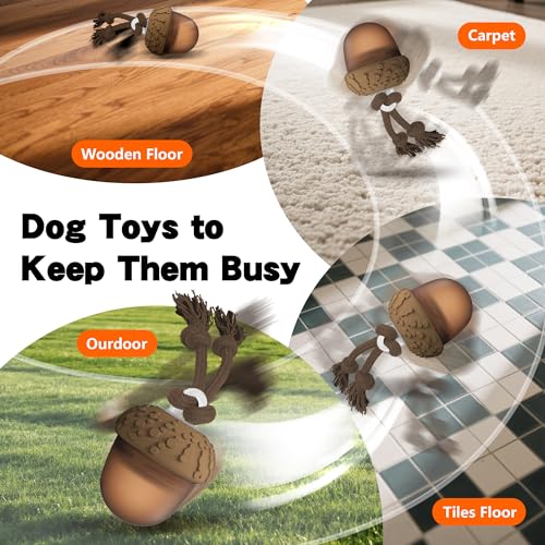Interactive Dog Toys Automatic Rolling Dog Toys to Keep Them Busy (Acron) - color: Acron