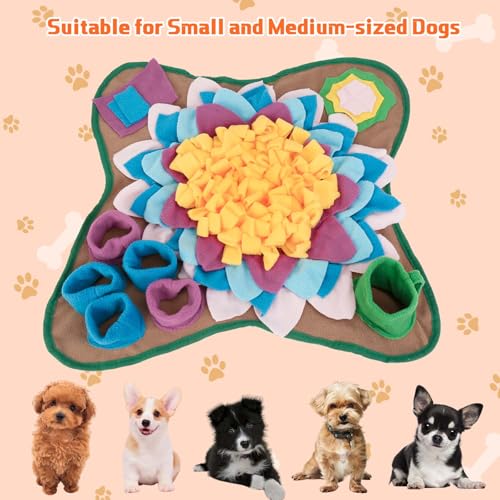 Yummy Sam Snuffle Mat for Small Medium Dogs Nose Smell Training, Grey - color: Grey