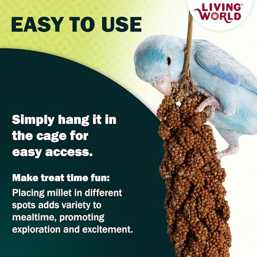 Living World - Millet Spray for Birds, 7 Oz - size: 7 Ounce (Pack of 1)