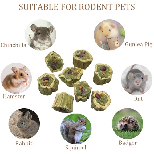 Rabbit Chew Toys for Teeth Guinea Pig Treats Papaya Toy for Bunny (3.5oz) - size: 3.5oz（A）