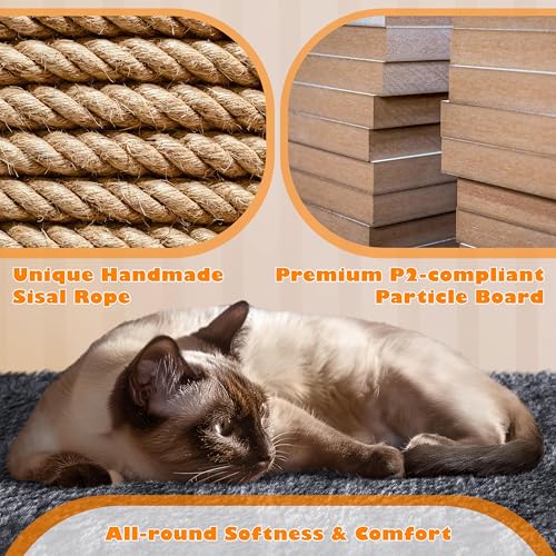 Yaheetech 70.5in Cat Tower, Multi Level Cat Tree Kitten Condo with 2 Condos & 2 Plush Perches & Scratching Post & Dangling Ball for Medium/Large Cats Dark Gray - color: Dark Gray, size: 70.5in