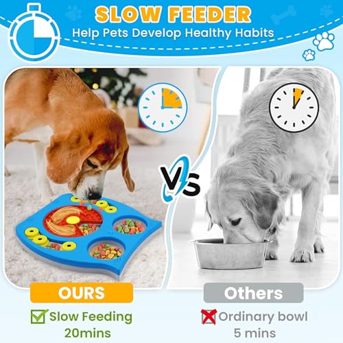 Zonansan Interactive Dog Puzzle Toy, Treat Dispensing Slow Feeder for Dogs - style: Novelty