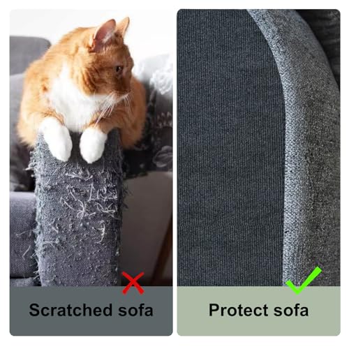 Cat Scratching Climbing Carpet Mat, Self-Adhesive Couch Furniture Protector - color: Dark Grey, size: 78.7x15.8Inch