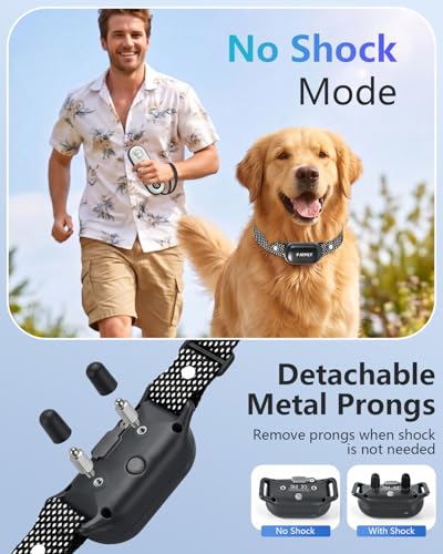 PATPET Dog Shock Collar with Remote Control - 4000FT Safe Training Collar - color: Dark Grey