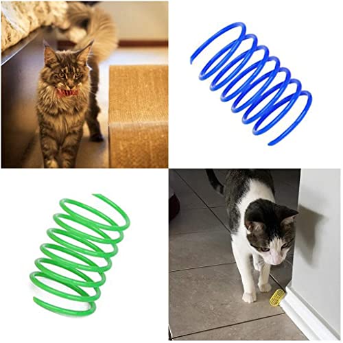 Andiker 12 Pcs Colorful Cat Spring Toys for Indoor Cats and Kittens