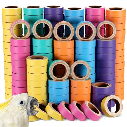 Skyygemm 60 Pcs Parrot Toys Macaw Toys Bulk for Medium Large Birds