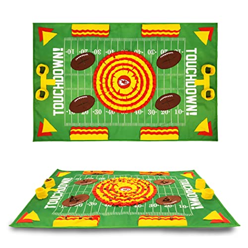NFL Kansas City Chiefs Dog Snuffle Mat – Interactive Pet Slow Feeder, Football Field Design Food Puzzle Toy for Dogs & Cats, Foraging Activity Mat for Smarter Feeding - color: KANSAS CITY CHIEFS