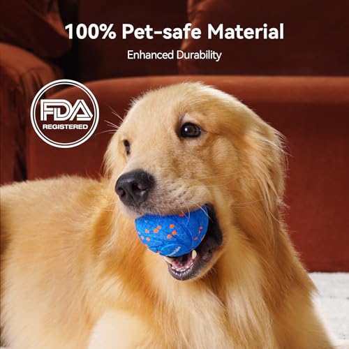 Cheerble Smart Interactive Dog Toy, Wicked Ball AIR, E-TPU Material - color: Blue