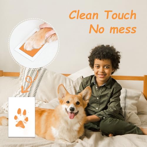 DeerZone Inkless Paw Print Kit,Dog Paw Print Kit,Dog Nose Print - color: Macarons, size: Medium-Large 4 Pack