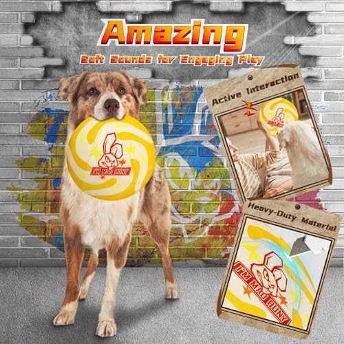 9-Pack Variety Dog Toys for Aggressive Chewers,Medium-Large Dogs - color: For Powerful Chewers（Mad Bunny）